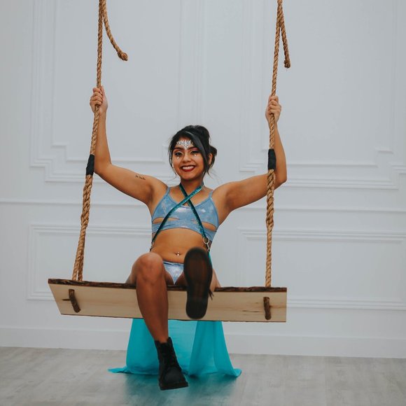 Periwinkle Blue Rave top - Picture 6 of 7